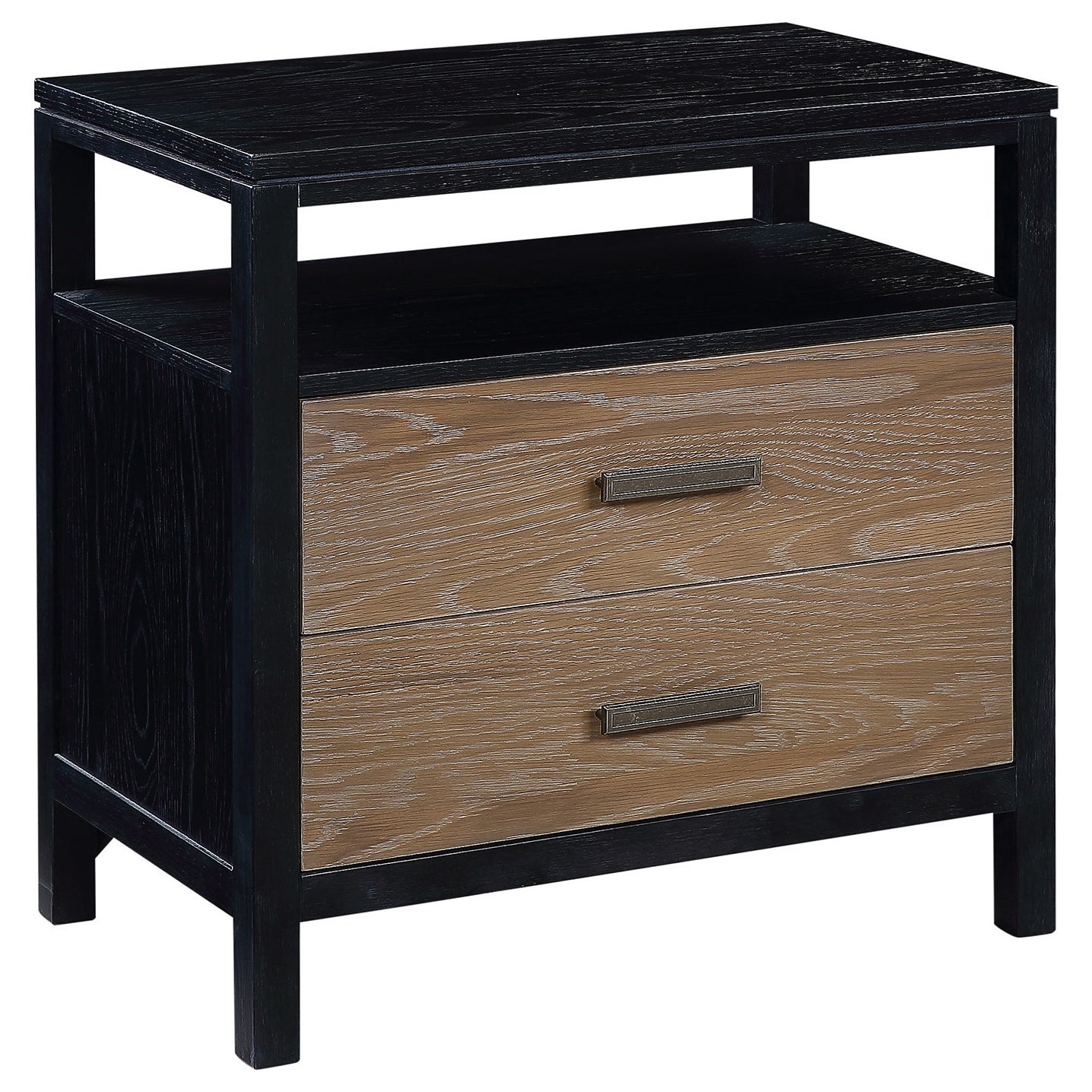 Carter BC2005 Contemporary Nightstand with Shelf Sadler's Home