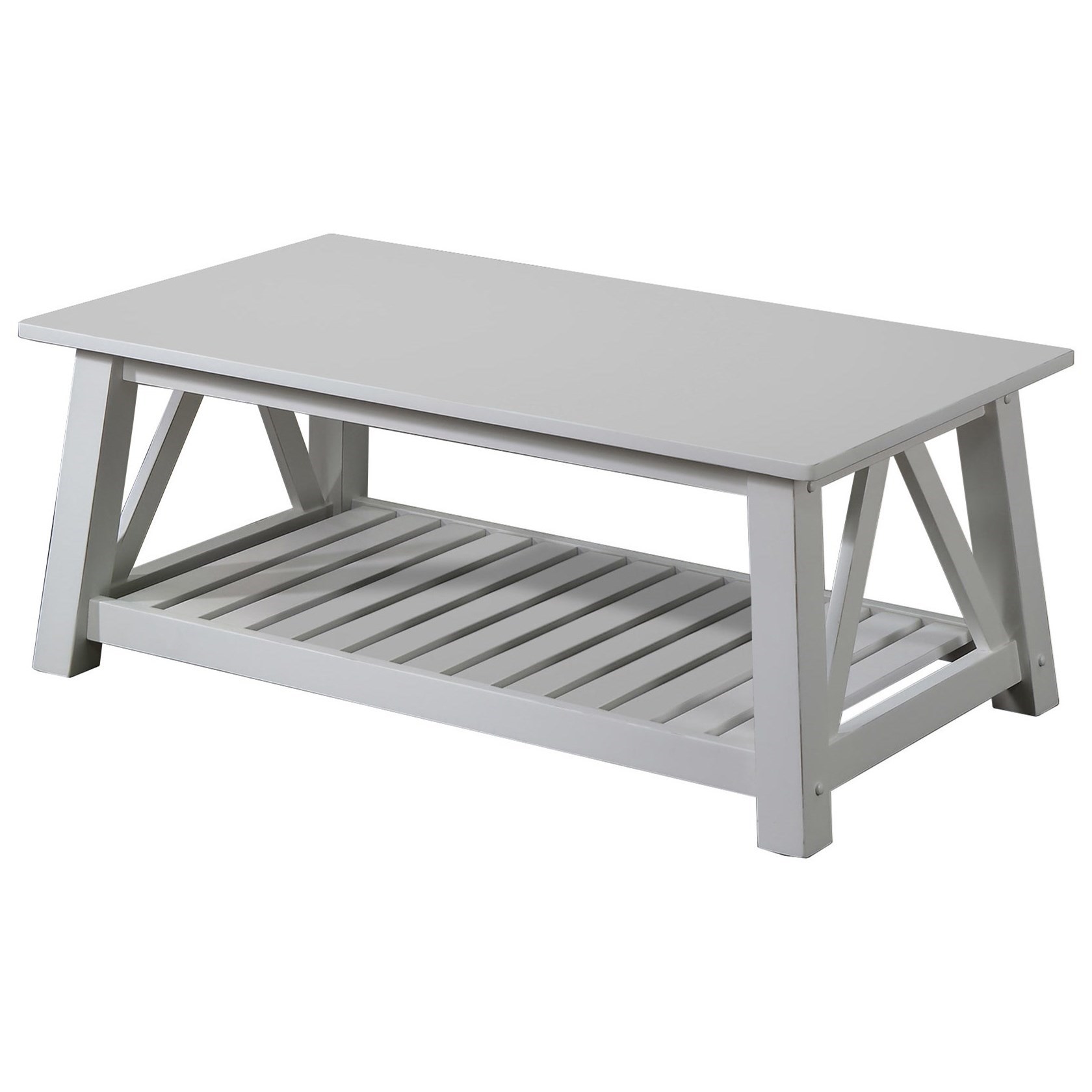 Winners Only Elsinore AE200C 50" Farmhouse Coffee Table with Slatted