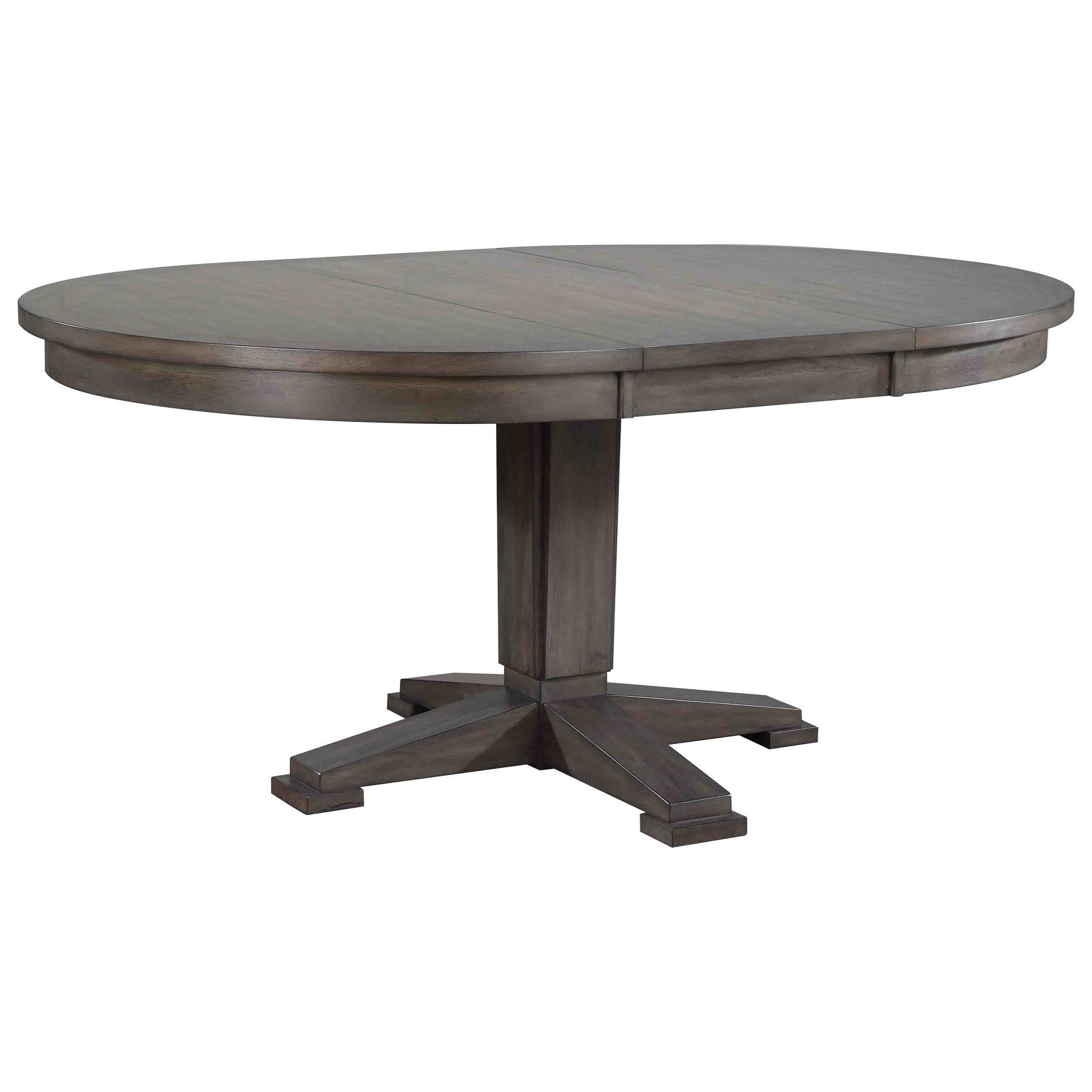 Winners Only Hartford Pedestal Table with 18" Leaf Sheely's Furniture