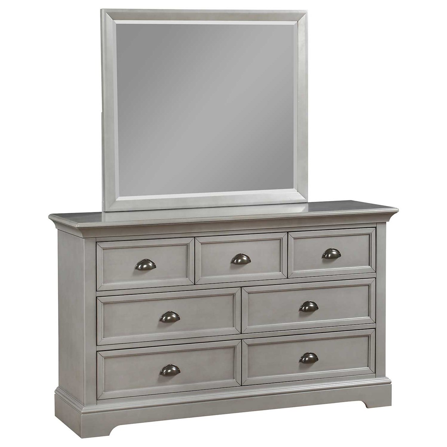 grey dresser for bedroom with mirror Luxury Antique Silver Champagne Finish Dresser W Mirror Storage Space Drawers Bedroom Furniture Antique Silver Bedroom Contemporary,Industrial,Modern,