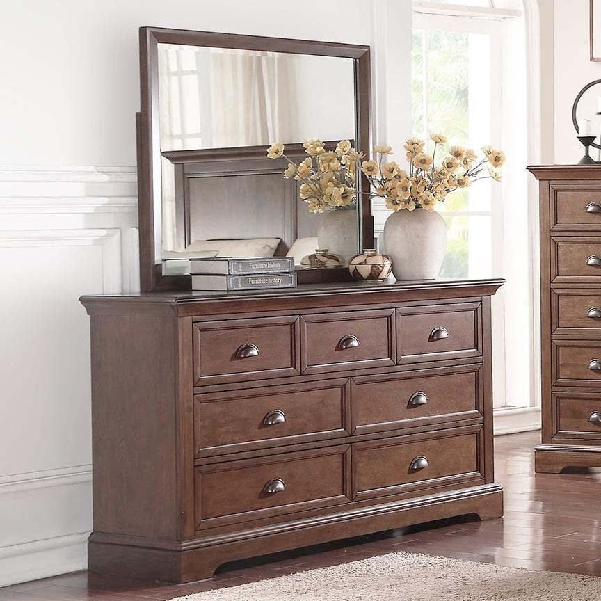 Winners Only Tamarack BTH1009x1+BTH1006Yx1 Casual 7Drawer Dresser and