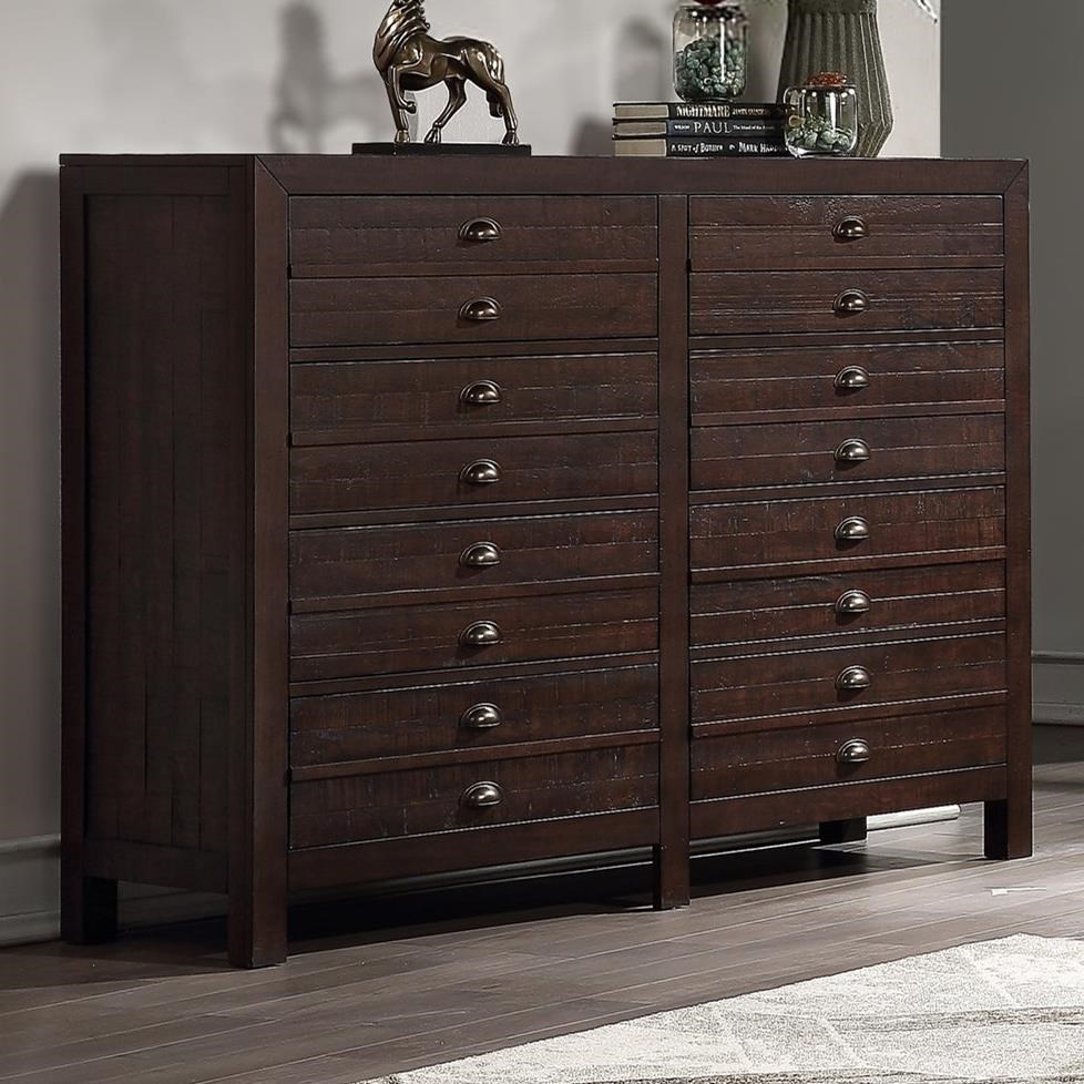 Winners Only Union Rustic 60" 8Drawer Dresser Lindy's Furniture
