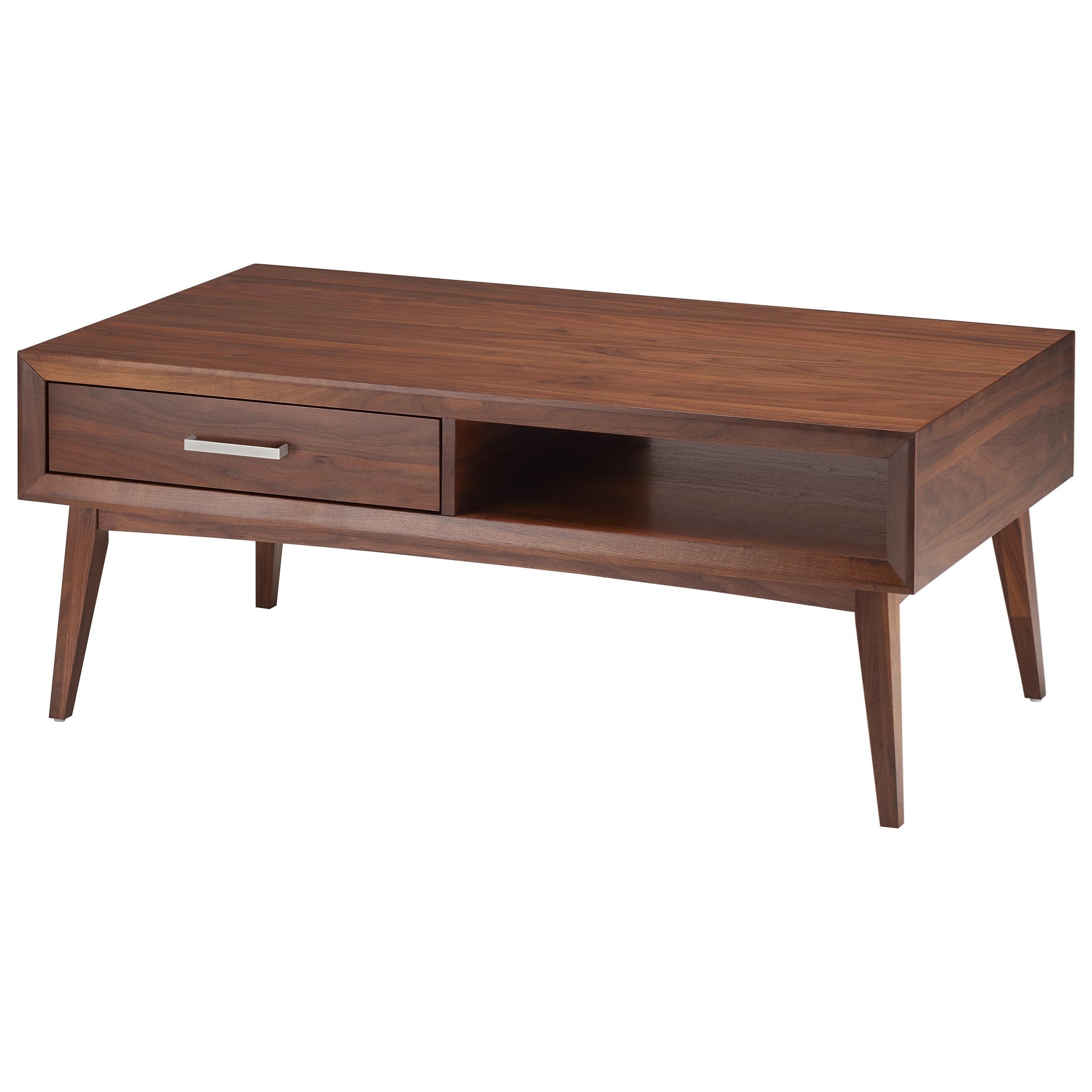 Winners Only Venice Med Wal Contemporary Coffee Table with Splayed Legs