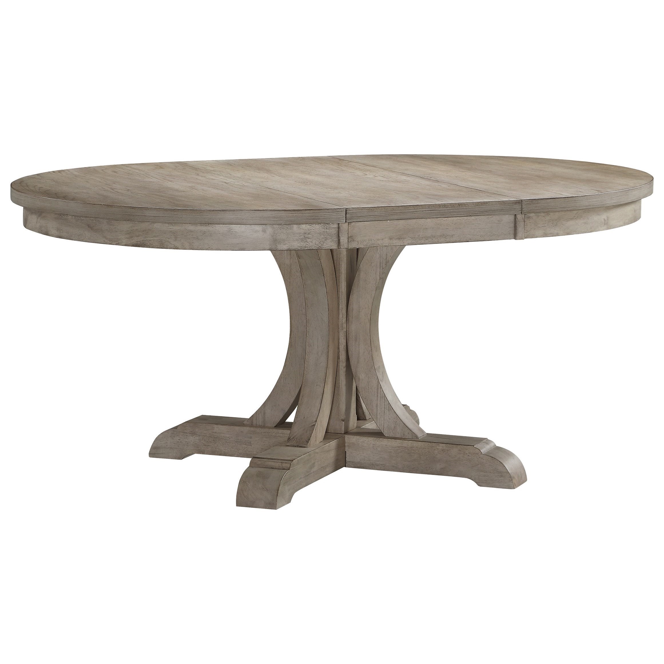Winners Only Xena Transitional Oval Dining Table with 18" Butterfly Leaf Reeds Furniture