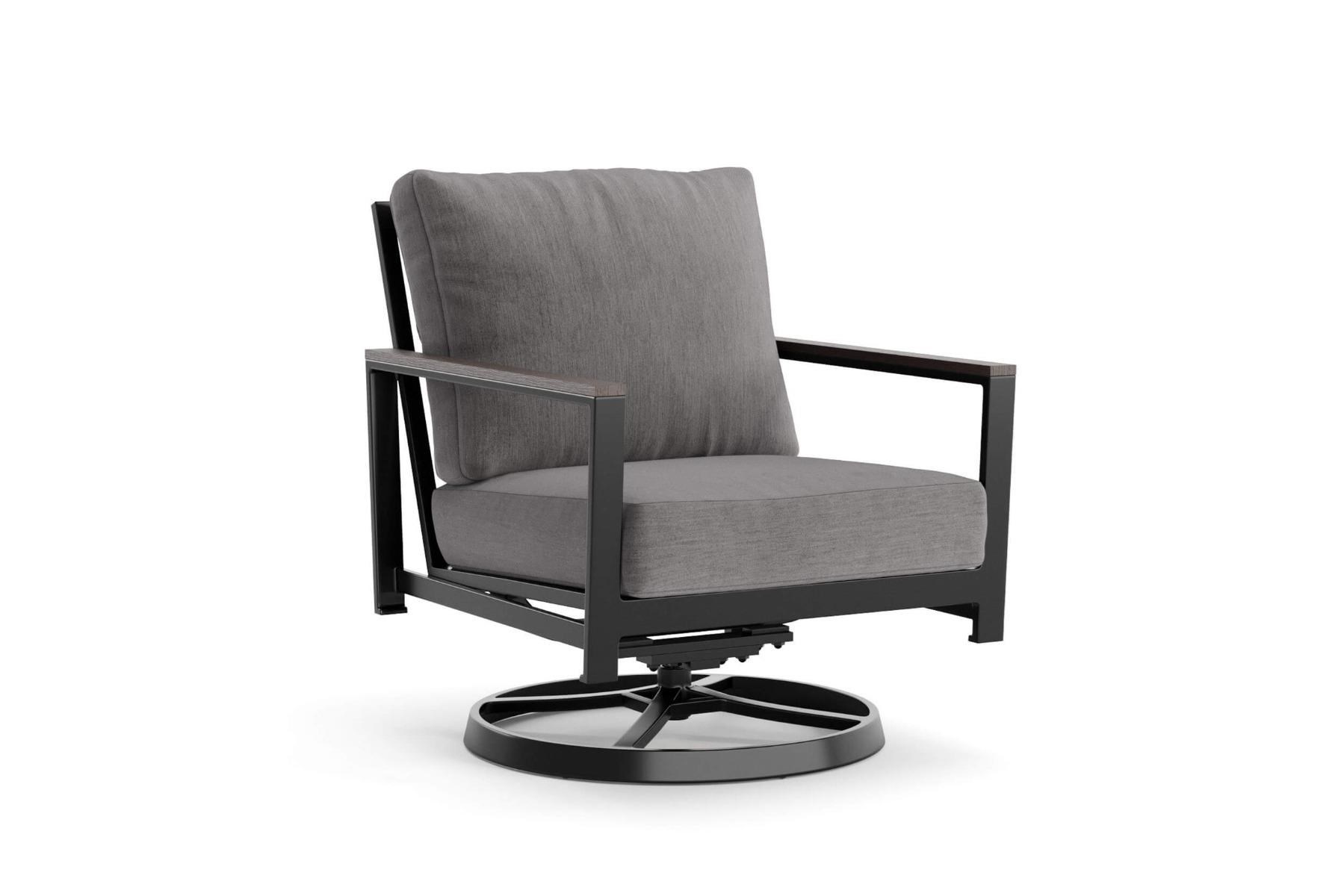 Winston Echo Swivel Lounge Chair Malouf Furniture Co. Outdoor Chairs