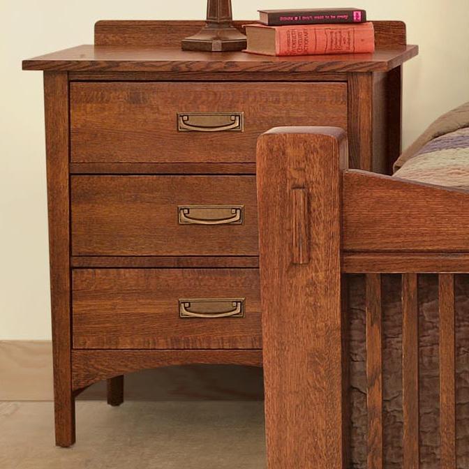 Witmer Furniture Heartland NO11703 Night Stand with 3 Drawers | Dunk