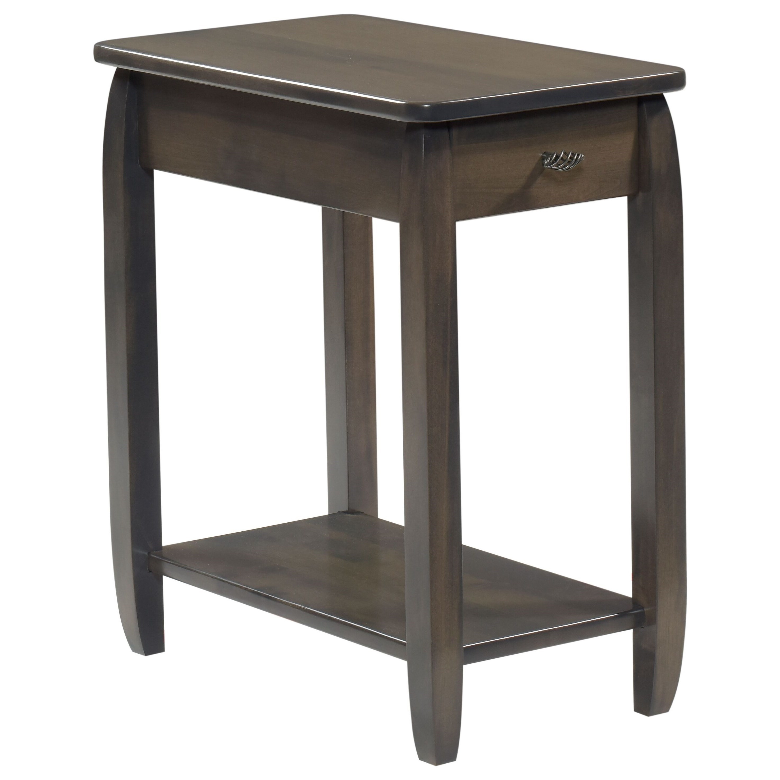 Y & T Woodcraft Apache Transitional Solid Wood Chairside Table